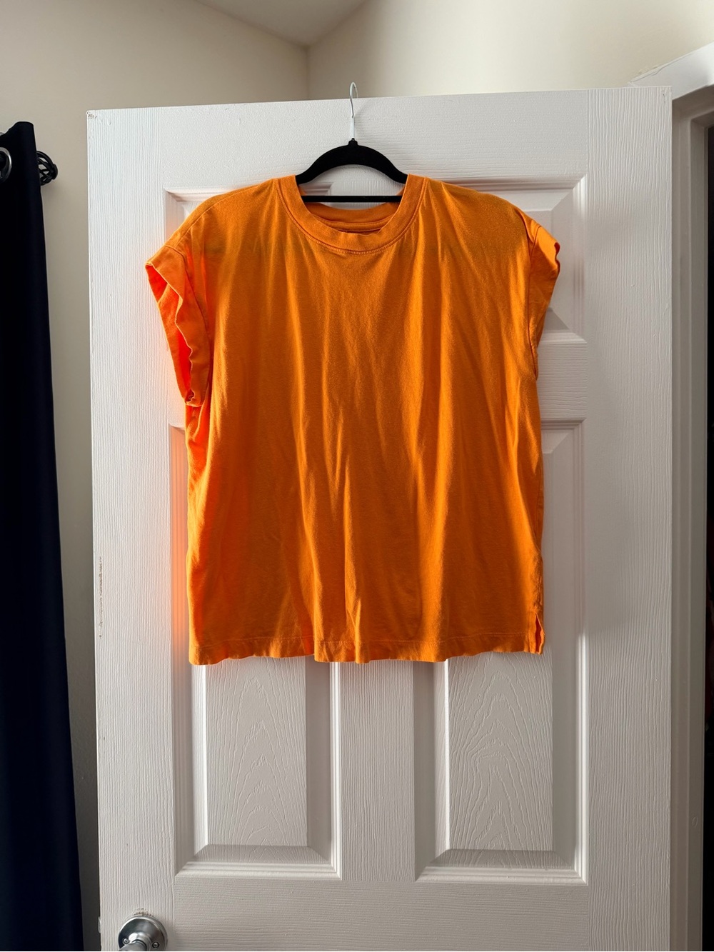 a new day Bright Orange Crewneck Tee